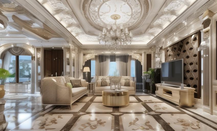 在法式风格的卧室中，如何运用花卉和蜡烛营造出浪漫的氛围