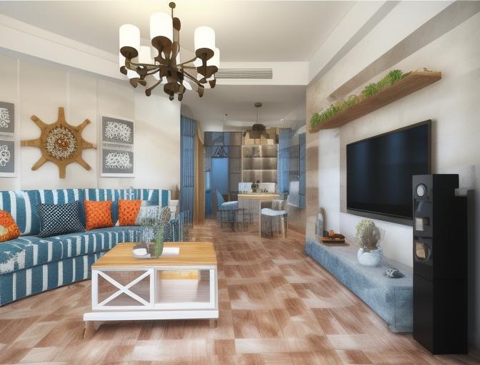 地中海风格灯具中常用哪些颜色和图案进行装饰？